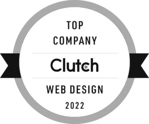 Clutch Top Web Design Company Badge 2022